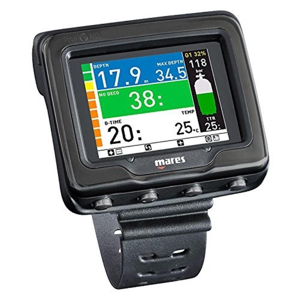 Mares Icon HD Net Ready Black Edition Scuba Diving Wrist Computer-Black