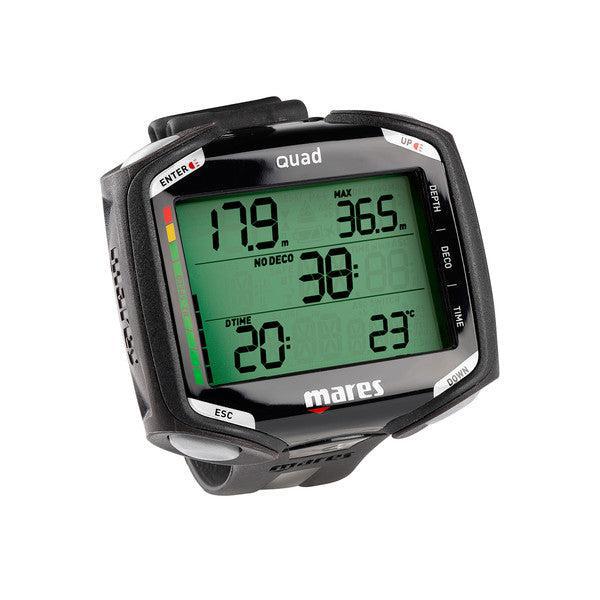 Mares Quad Dive Computer-Black/Black