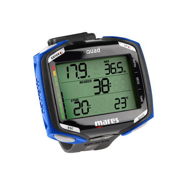 Mares Quad Dive Computer-Black/Blue