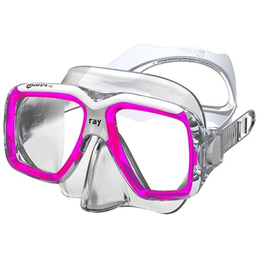 Mares Ray Diving Mask-Pink/White/Clear