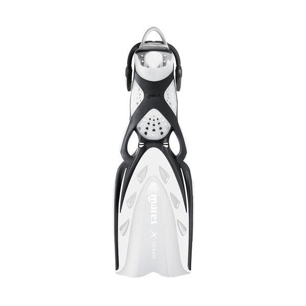 Mares X-Stream Bungee Strap Dive Fins-White