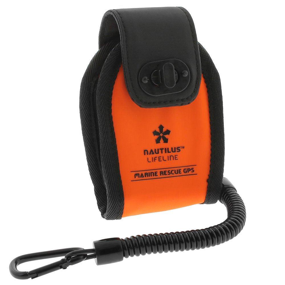 Nautilus LifeLine Marine GPS and Neoprene Pouch w/ Free DiveCatalog's Coil Lanyard-