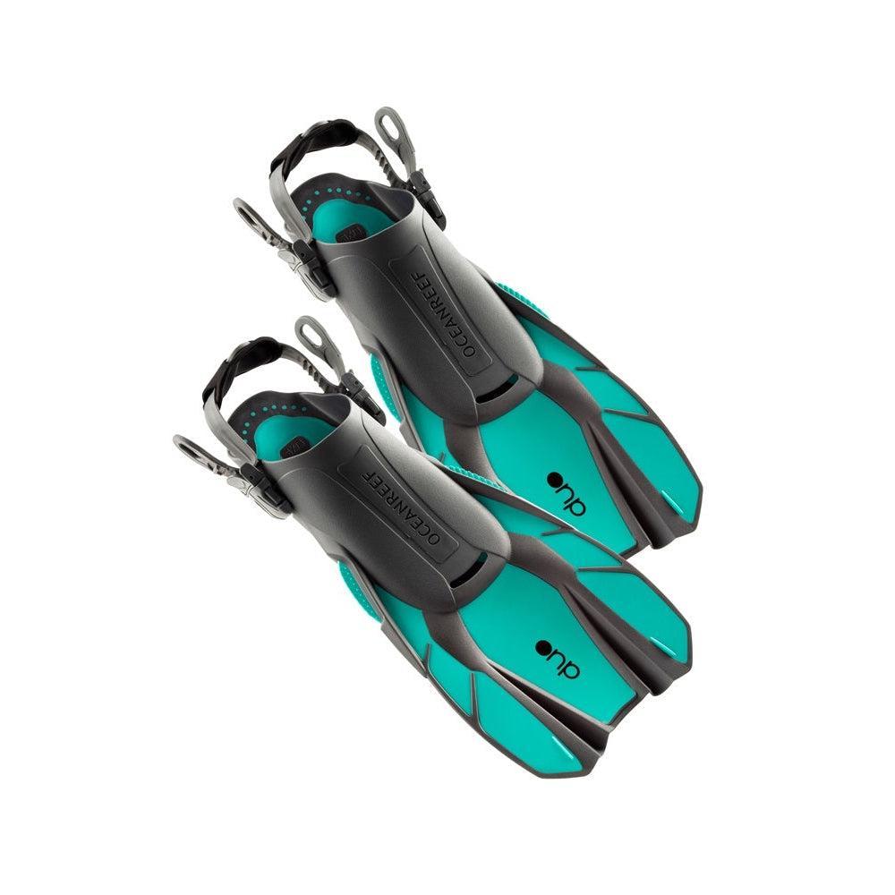 Ocean Reef Duo Travel Fins-Teal
