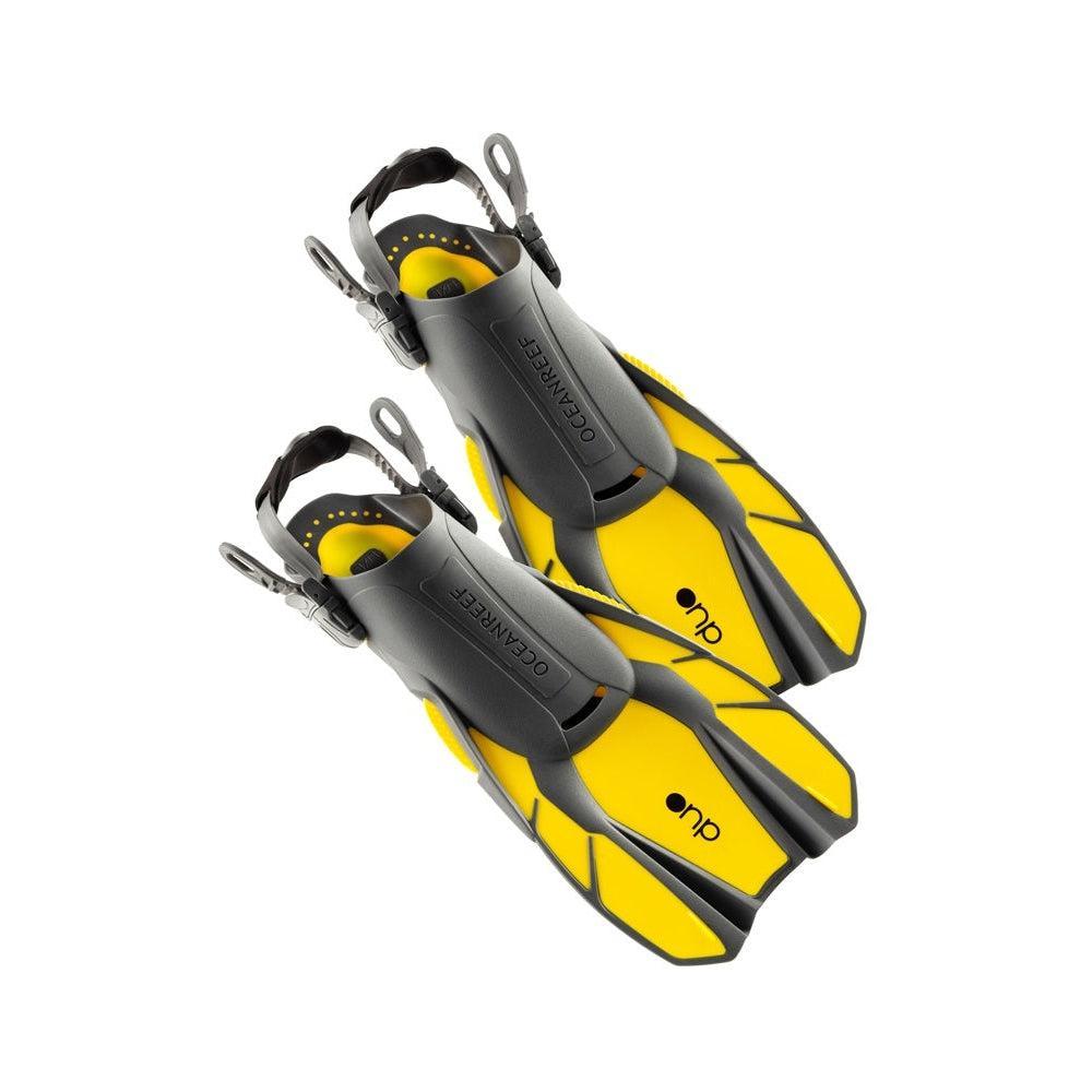 Ocean Reef Duo Travel Fins-Yellow