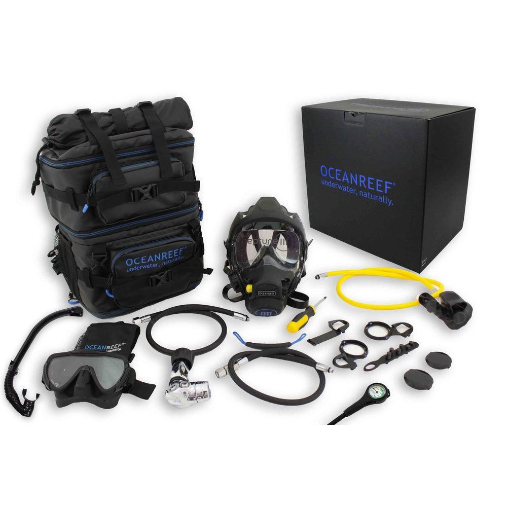 Ocean Reef Neptune III Package - Black Mask + INT 1st Stage-