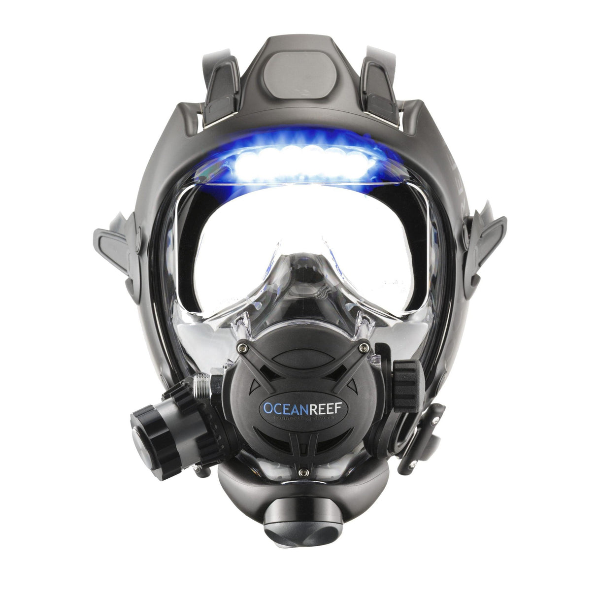 Ocean Reef Space Extender with Visor Light - Black, Medium/Large-