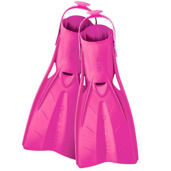 Oceanic Accel Open Heel Scuba Diving Fins-PINK