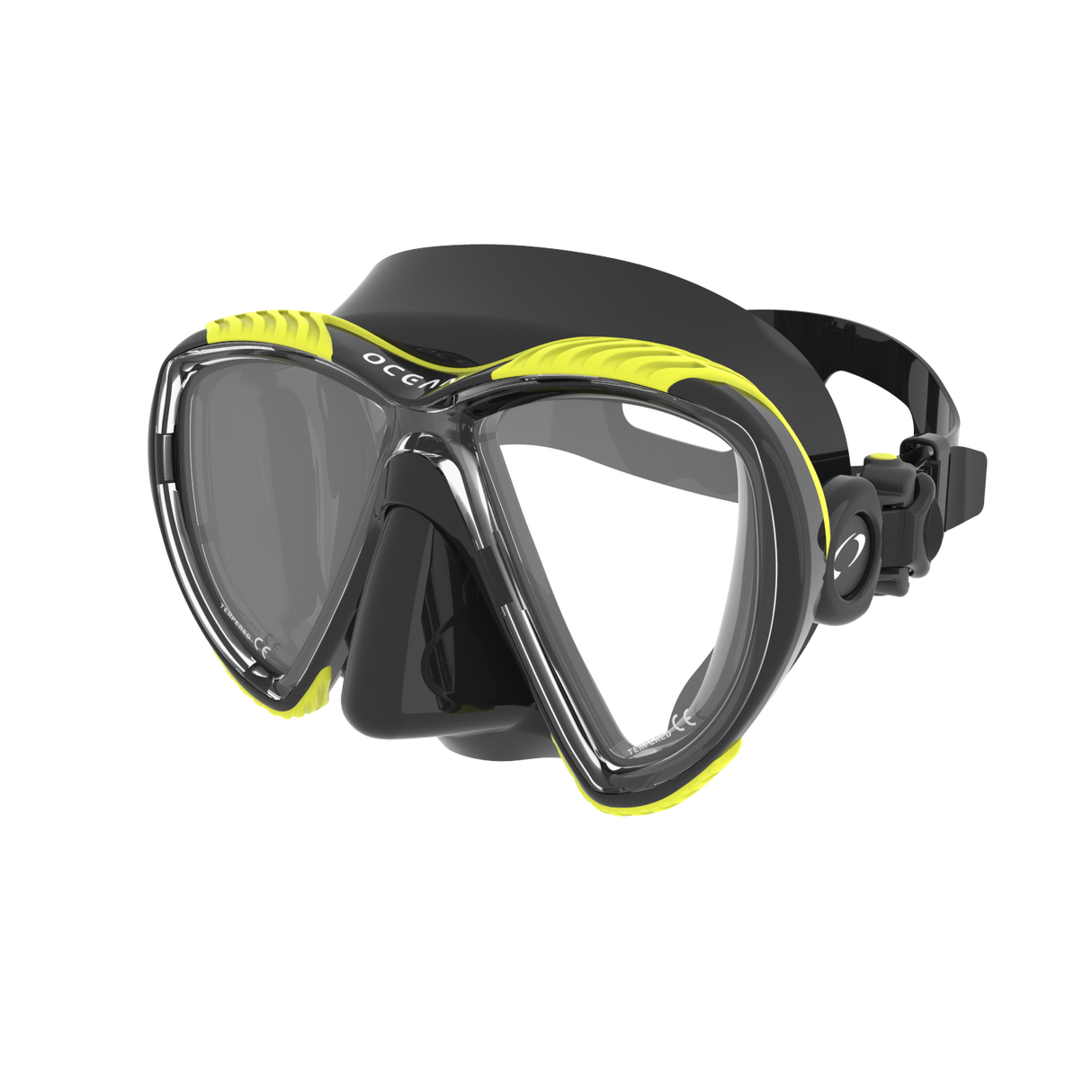 Oceanic Discovery Dual Lens Dive Mask-BK/YELLOW