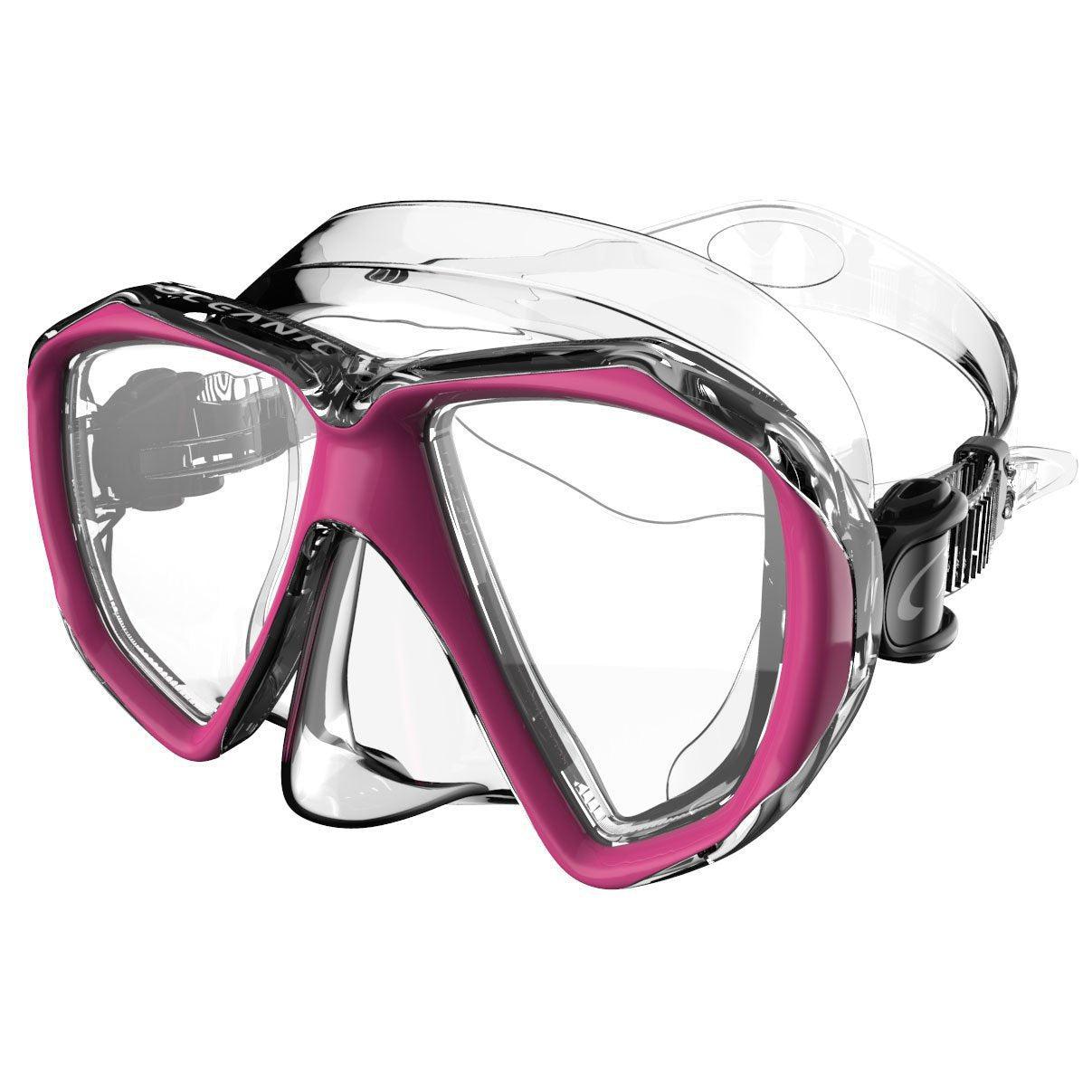 Oceanic Duo Dual Lens Dive Mask-CL/PINK