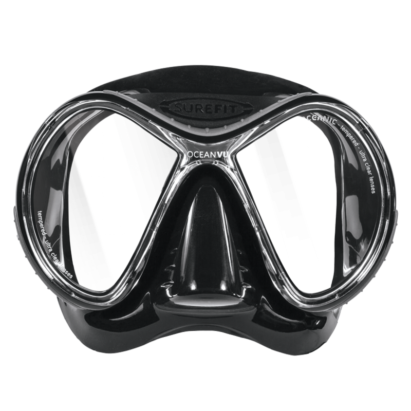 Oceanic OceanVu Lightweight Dive Mask-BLACK/TITANIUM