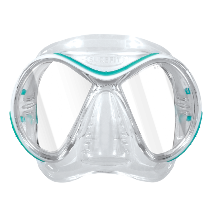 Oceanic OceanVu Lightweight Dive Mask-CLEAR/AQUA