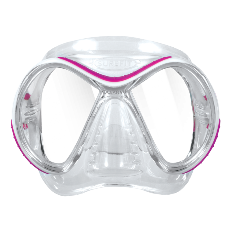 Oceanic OceanVu Lightweight Dive Mask-CLEAR/PINK