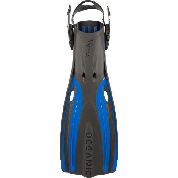 Oceanic Viper 2 Open Heel Scuba Diving Fins-OC BLUE/BLACK