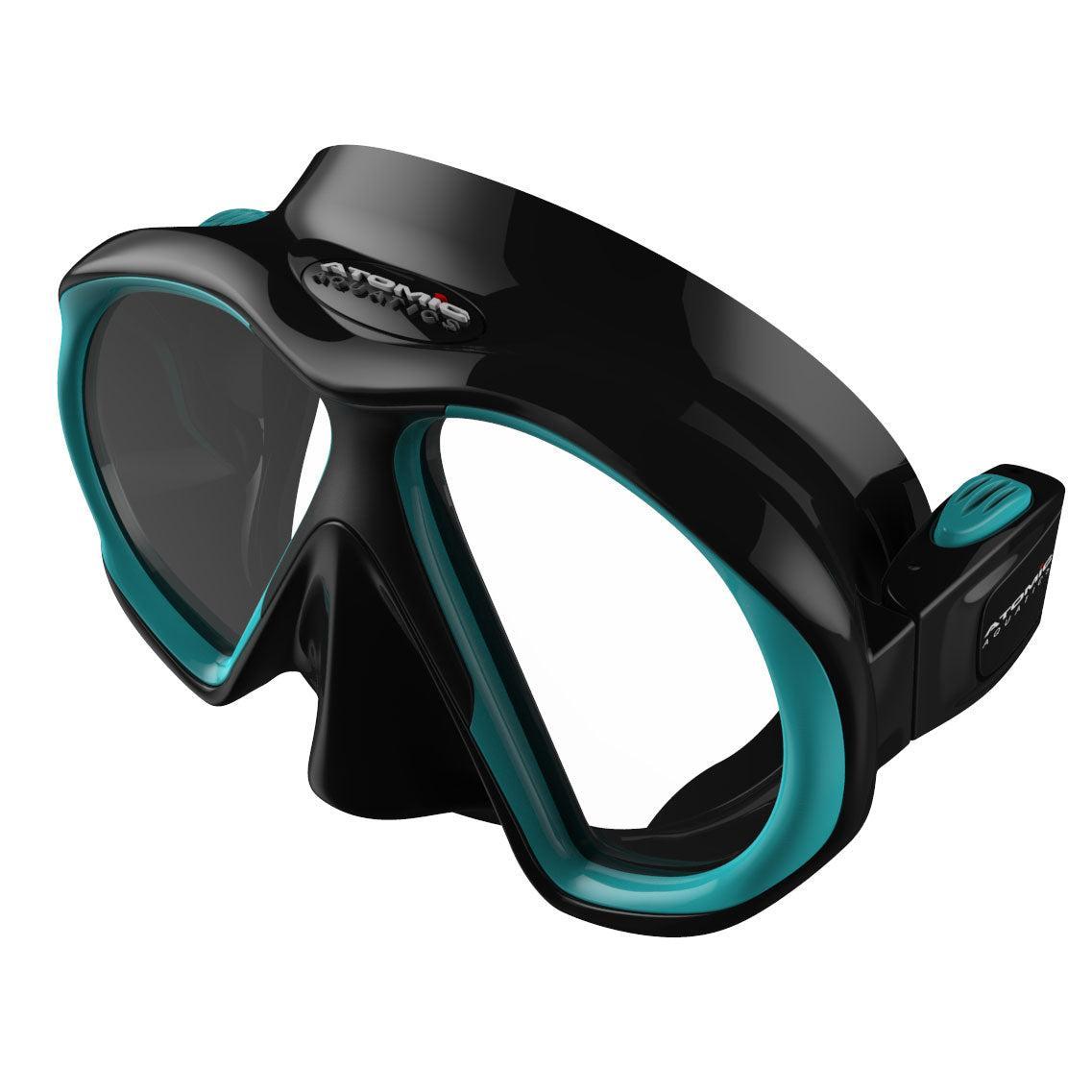 Atomic Aquatics SubFrame Mask, Slim Fit-Black/Aqua-
