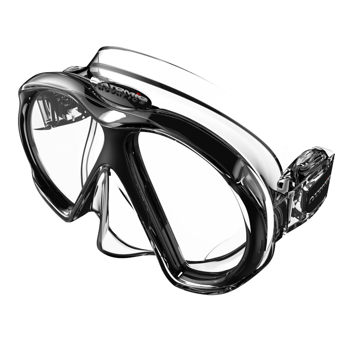 Atomic Aquatics SubFrame Mask, Slim Fit-Clear/Black-