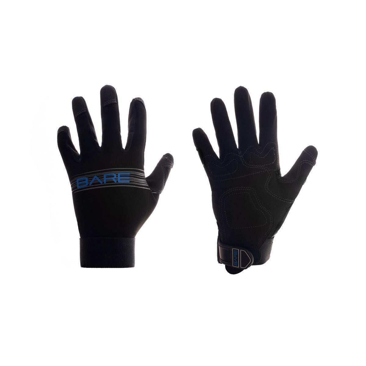 Open Box Bare 2mm Tropic Pro Dive Gloves-Black-M-