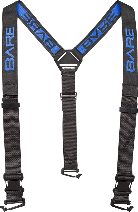 Open Box Bare 3-Point Drysuit Suspenders - Unisex-Like New-
