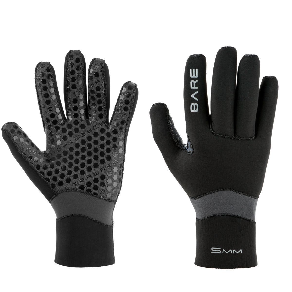Open Box Bare 5mm Ultrawarmth Dive Gloves-Black-2XS-