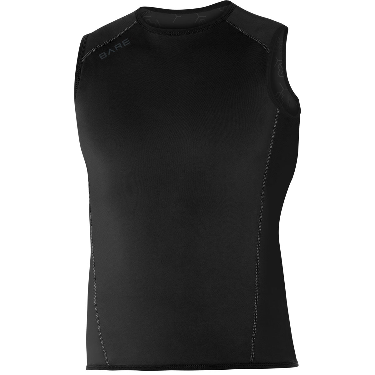Open Box Bare EXOWEAR Vest Unisex-Black-XS-