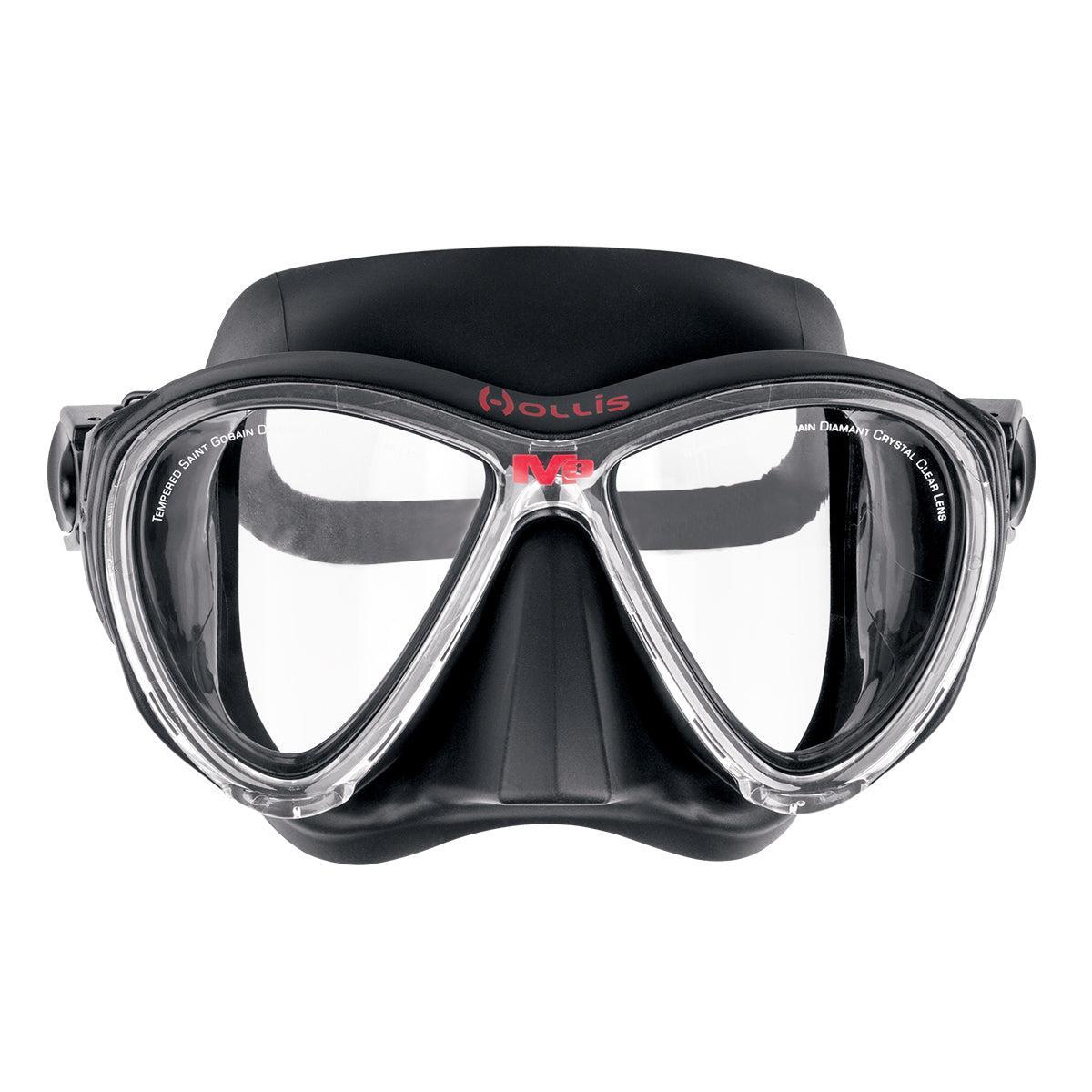 Open Box Hollis M-3 Frameless Mask-Black-