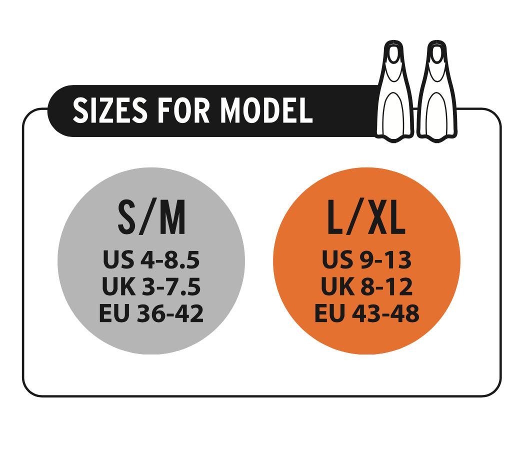 Ocean Reef Duo II Fins for Snorkeling and Swimming-