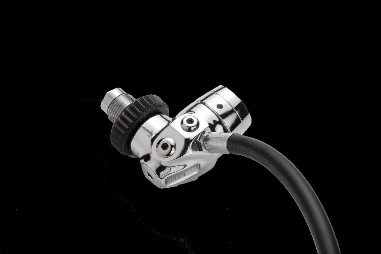 Open Box Ocean Reef Neptune III Package - Diving Full face mask w/int 2nd st, surface air valve, hose, pressure gauge, octopus, SL35TX DIN first stage + bump + quick connection hose-