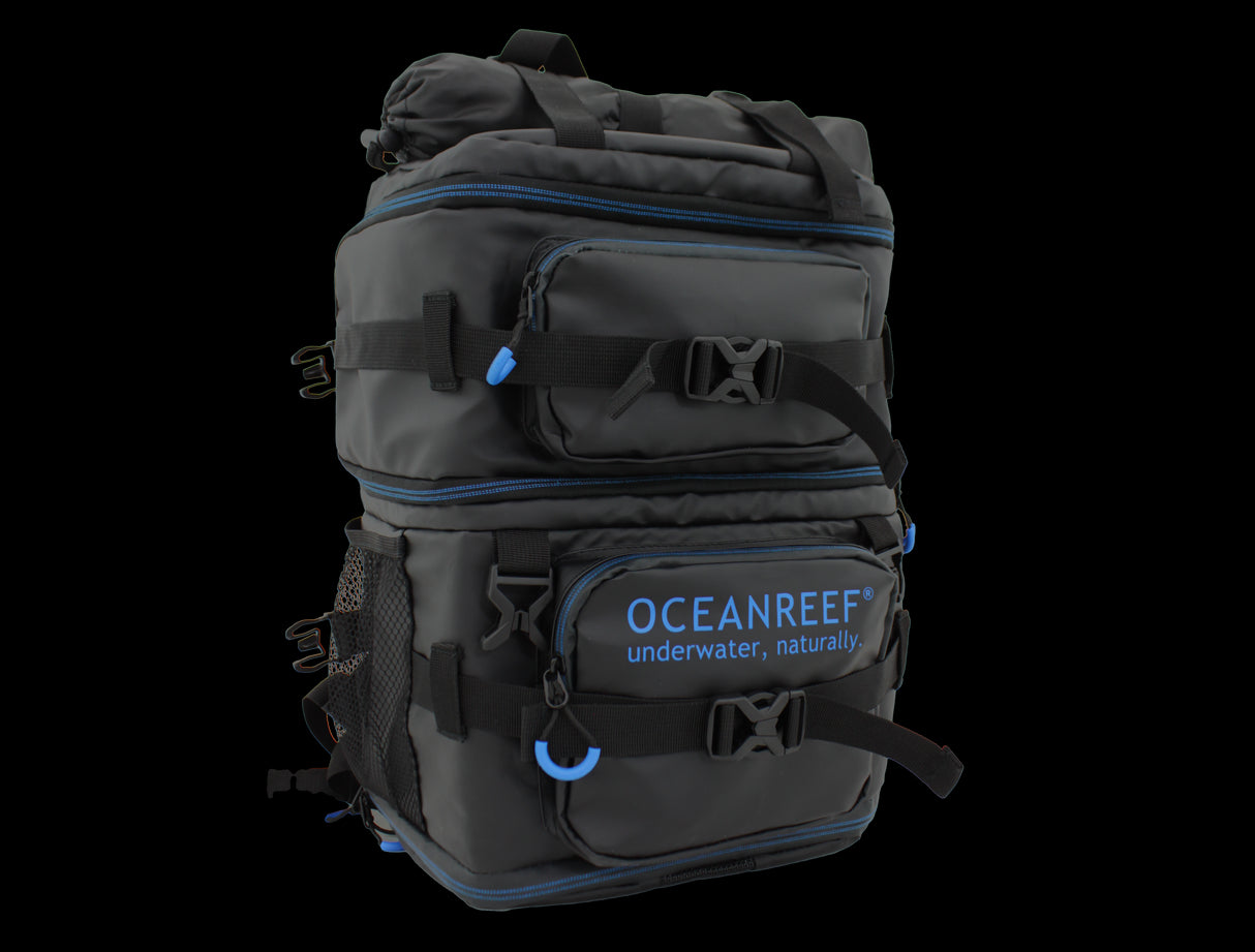 Open Box Ocean Reef Neptune III Package - Diving Full face mask w/int 2nd st, surface air valve, hose, pressure gauge, octopus, SL35TX DIN first stage + bump + quick connection hose-