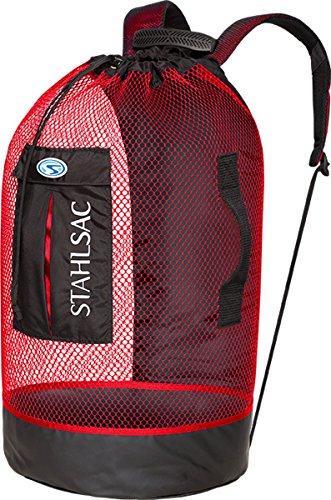 Open Box Stahlsac Panama Mesh Backpack-Red-