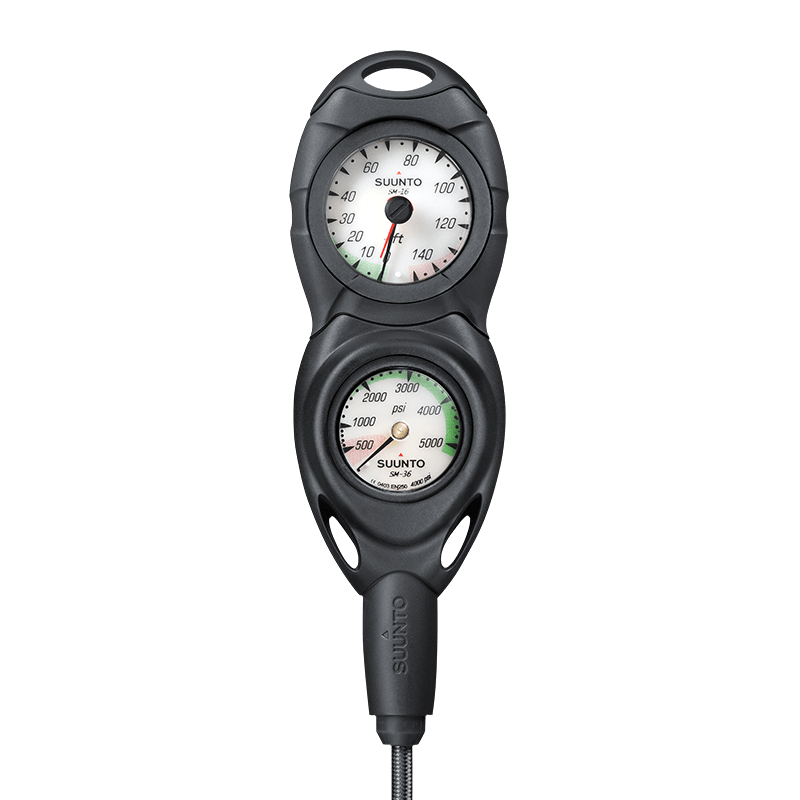 Suunto CB - Two In Line 4000 PSI Pressure Gauge and 150 ft Depth Gauge-