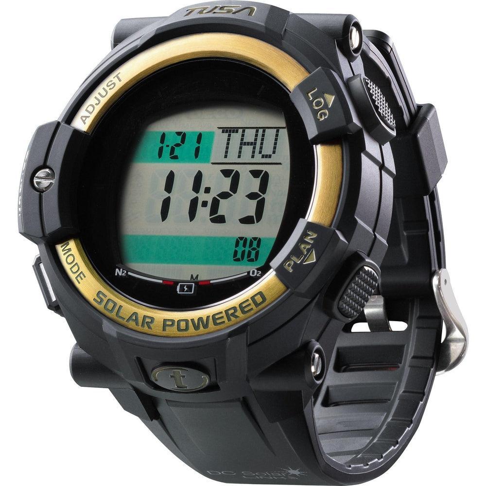 Tusa DC Solar Link Dive Computer-Black/Gold