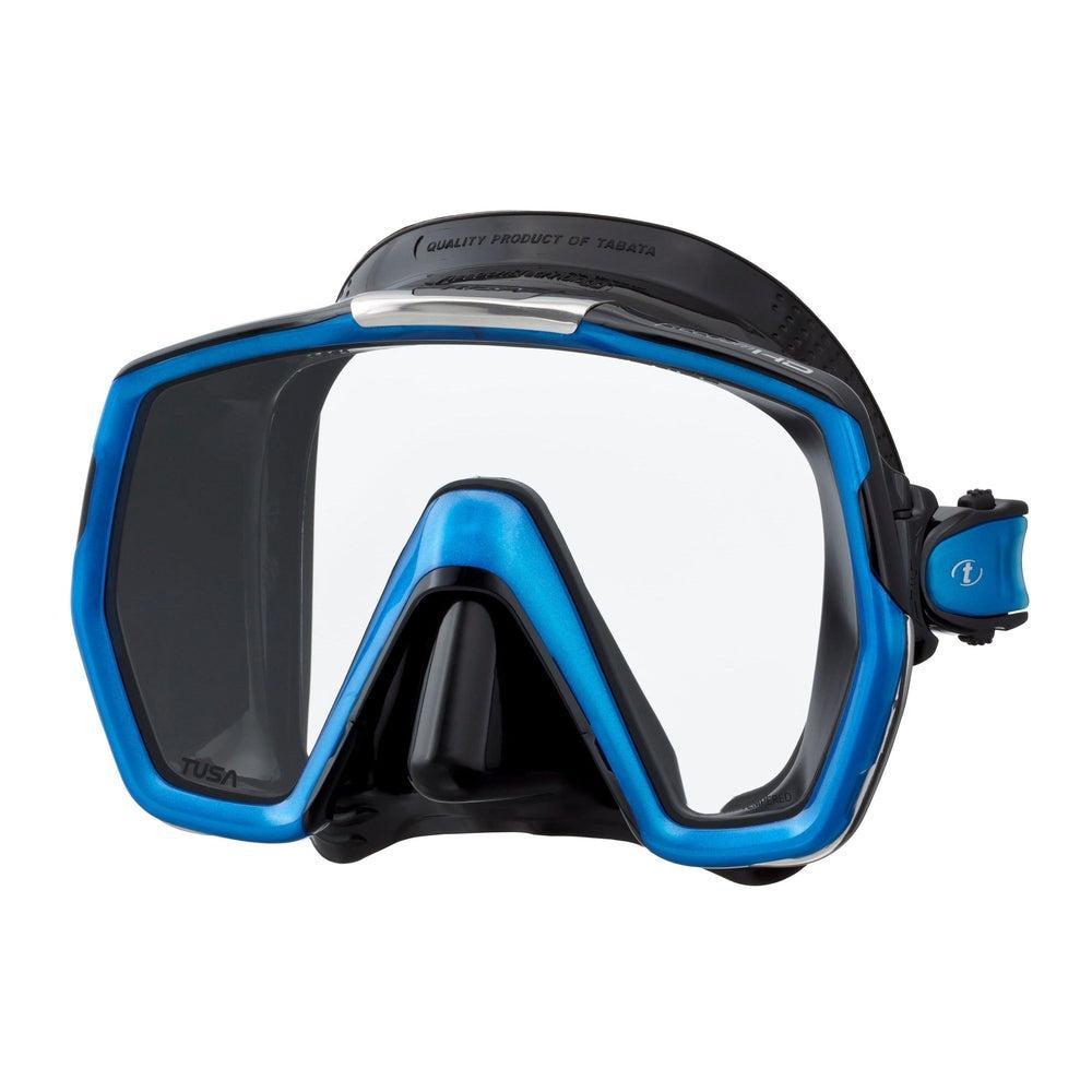 Used Tusa Freedom HD Mask-Black/Fish Tail Blue