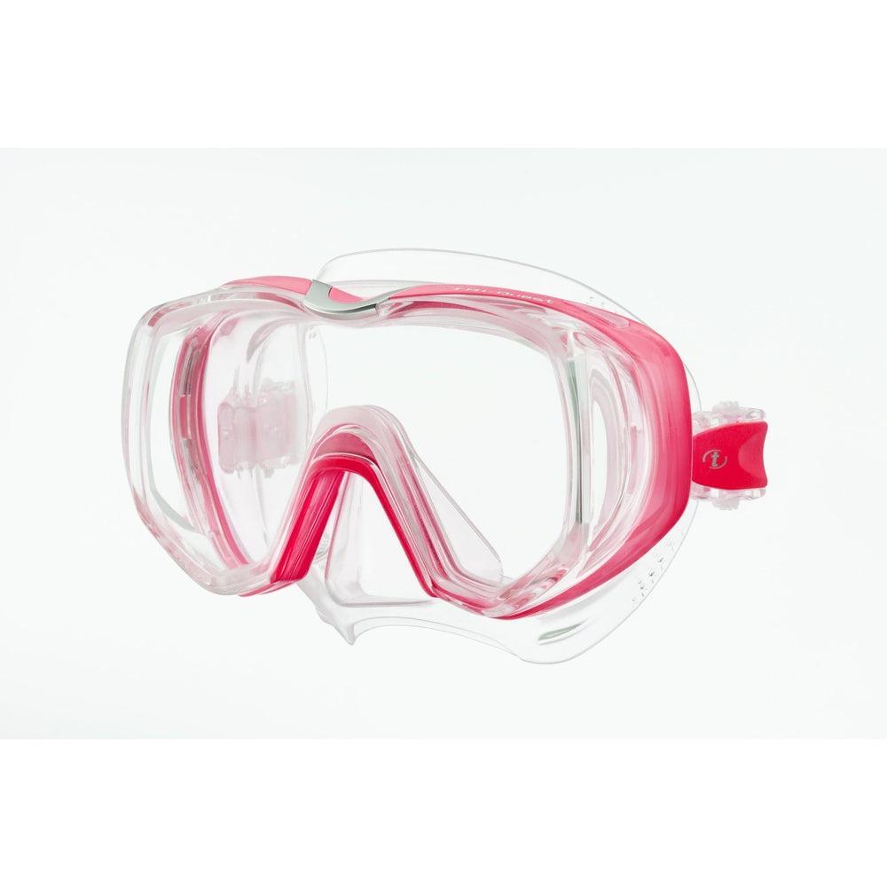 Tusa Freedom Tri-Quest Single Lens Scuba Diving Mask-Bougainvillea Pink