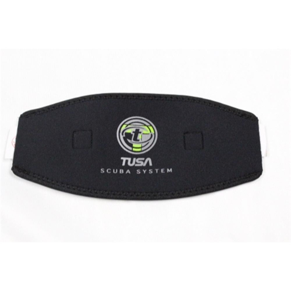 Open Box Tusa Neoprene Wide Comfort Mask Strap Cover (Black)-Black-Good-