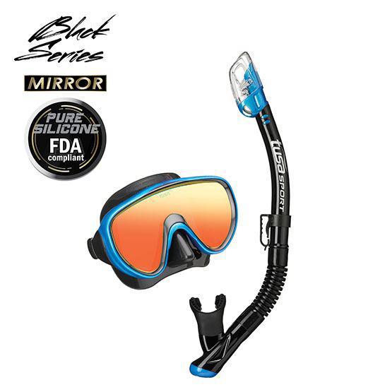 Tusa Serene Mirrored Dive Mask and Snorkel Combo (M16/SP250)-