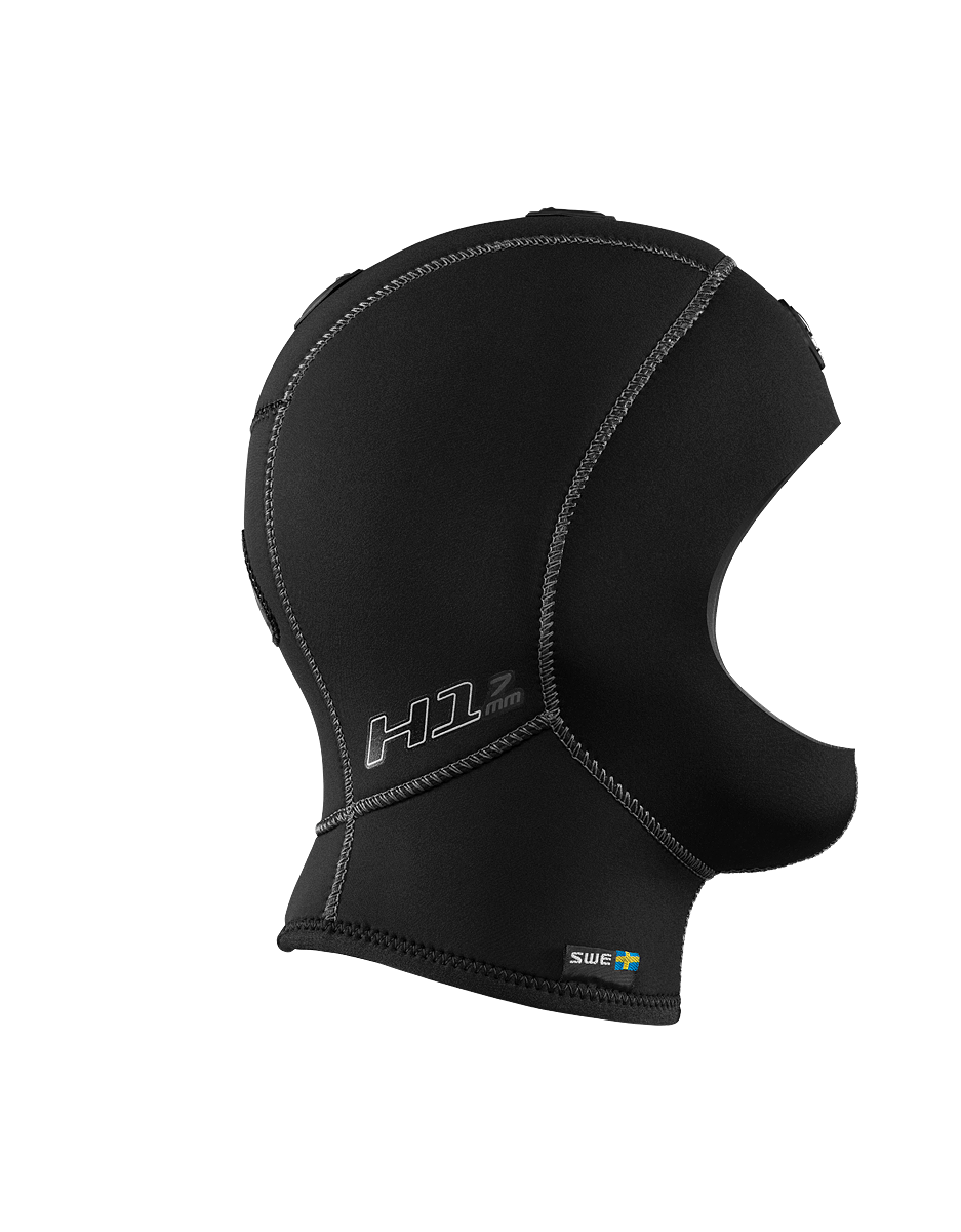 Open Box Waterproof Scuba Diving H1 5/7mm Hood - No Bib - Unisex-XL-Like New-