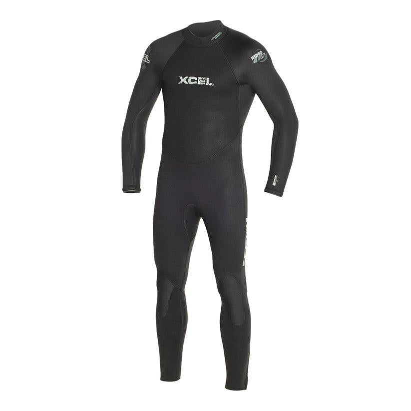 Open Box Xcel Mens 7/6mm HydroFlex Black Wetsuits - MB76XE11-2XL-Black-2XL-Very Good