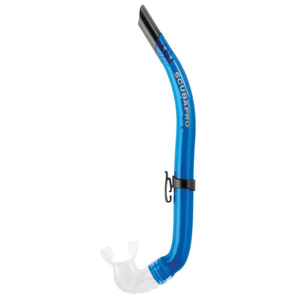 Scubapro Curve Open Top Adult Scuba Diving Snorkel-Blue