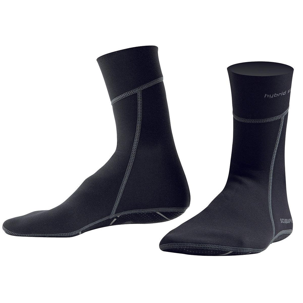 ScubaPro Hybrid 2mm Dive Sock - Black-US 5