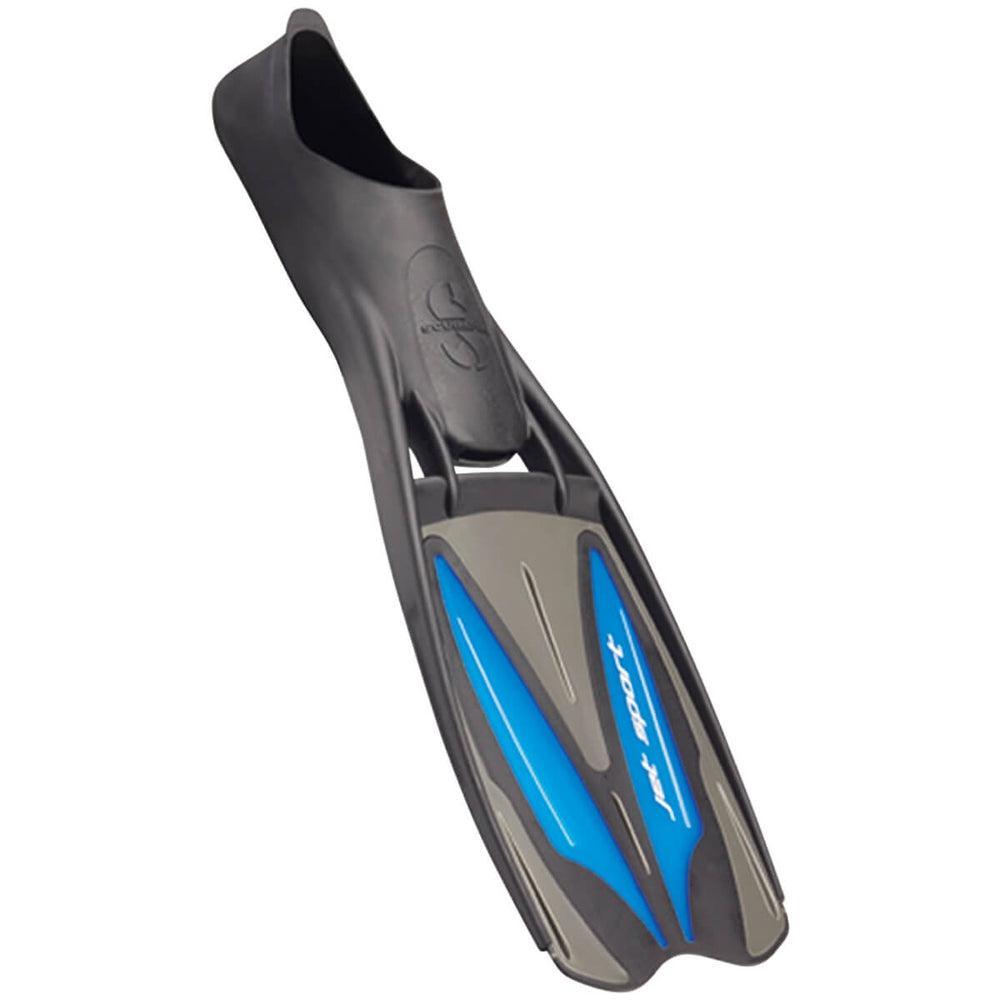 Scubapro Jet Sport Full Foot Scuba Diving Fin-Black/Blue