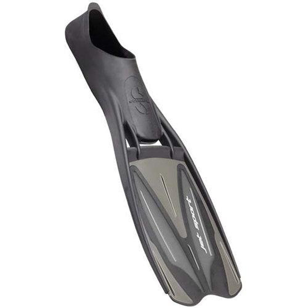 Scubapro Jet Sport Full Foot Scuba Diving Fin-Black/Gray