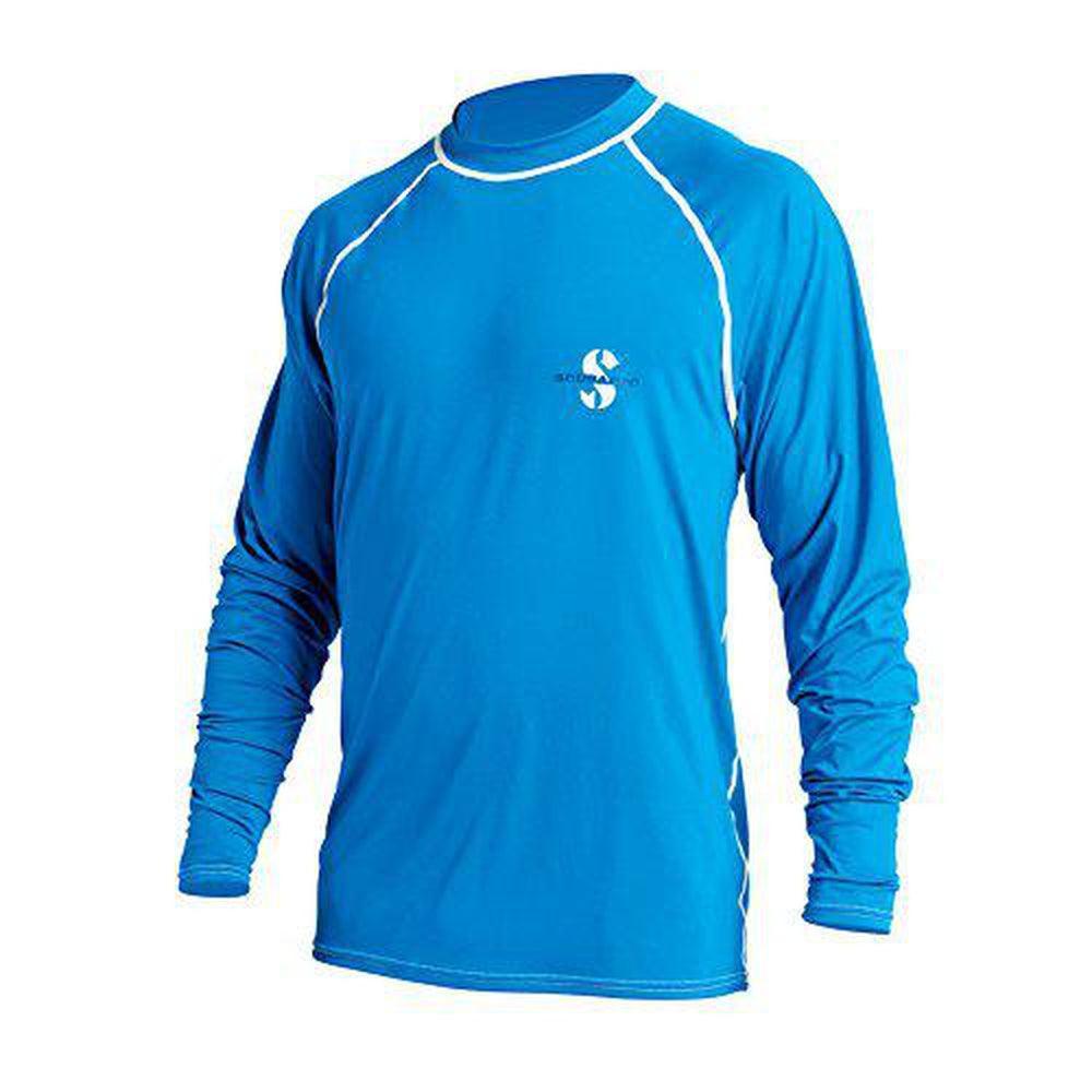 ScubaPro Loose Fit Long Sleeve Rash Guard Unisex - Blue, Small-