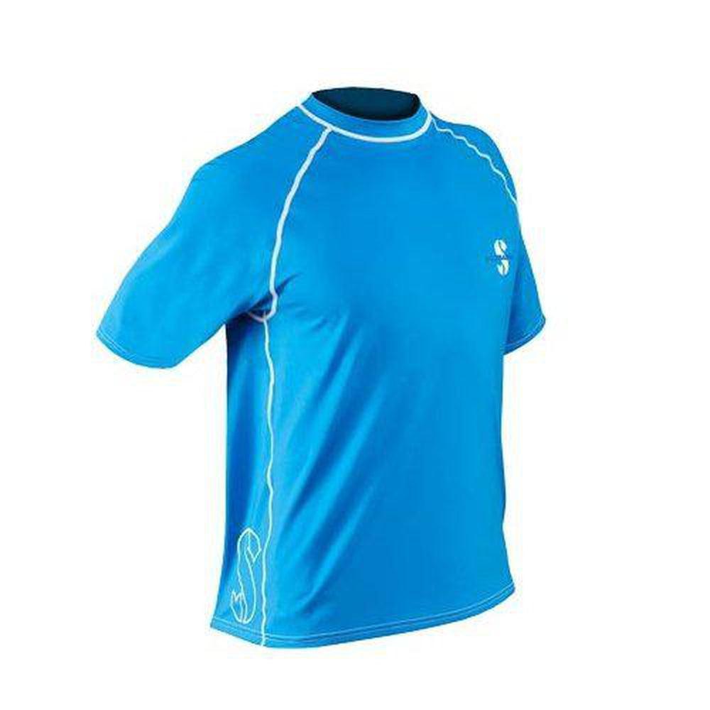 ScubaPro Loose Fit Short Sleeve Mens Rash Guard - Blue - SM-
