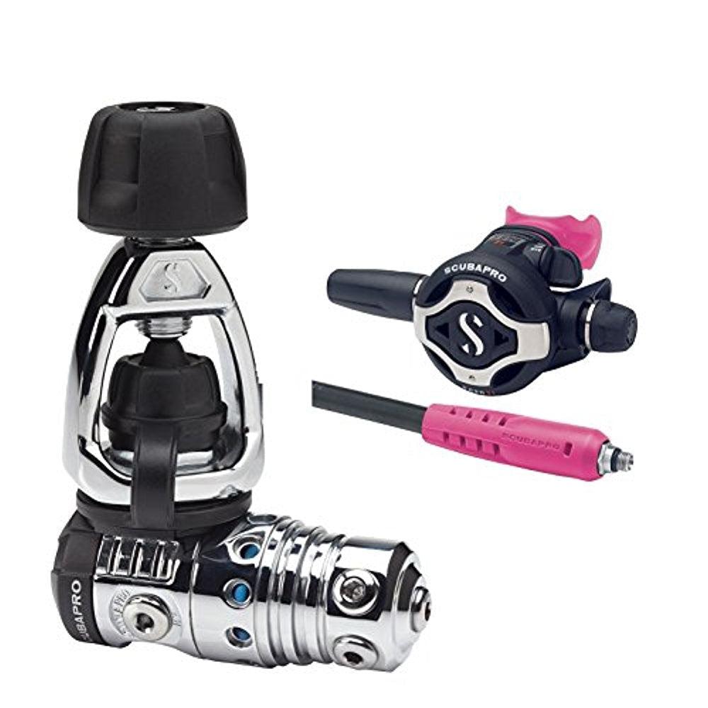 Scubapro MK25 EVO S620Ti Dive Regulator with Mouthpiece Hose Protector-Pink