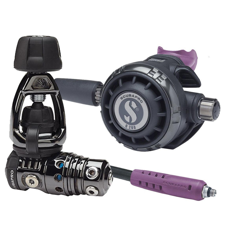 ScubaPro MK25 EVO/G260 BT Dive Regulator INT with Mouthpiece & Hose  Protector