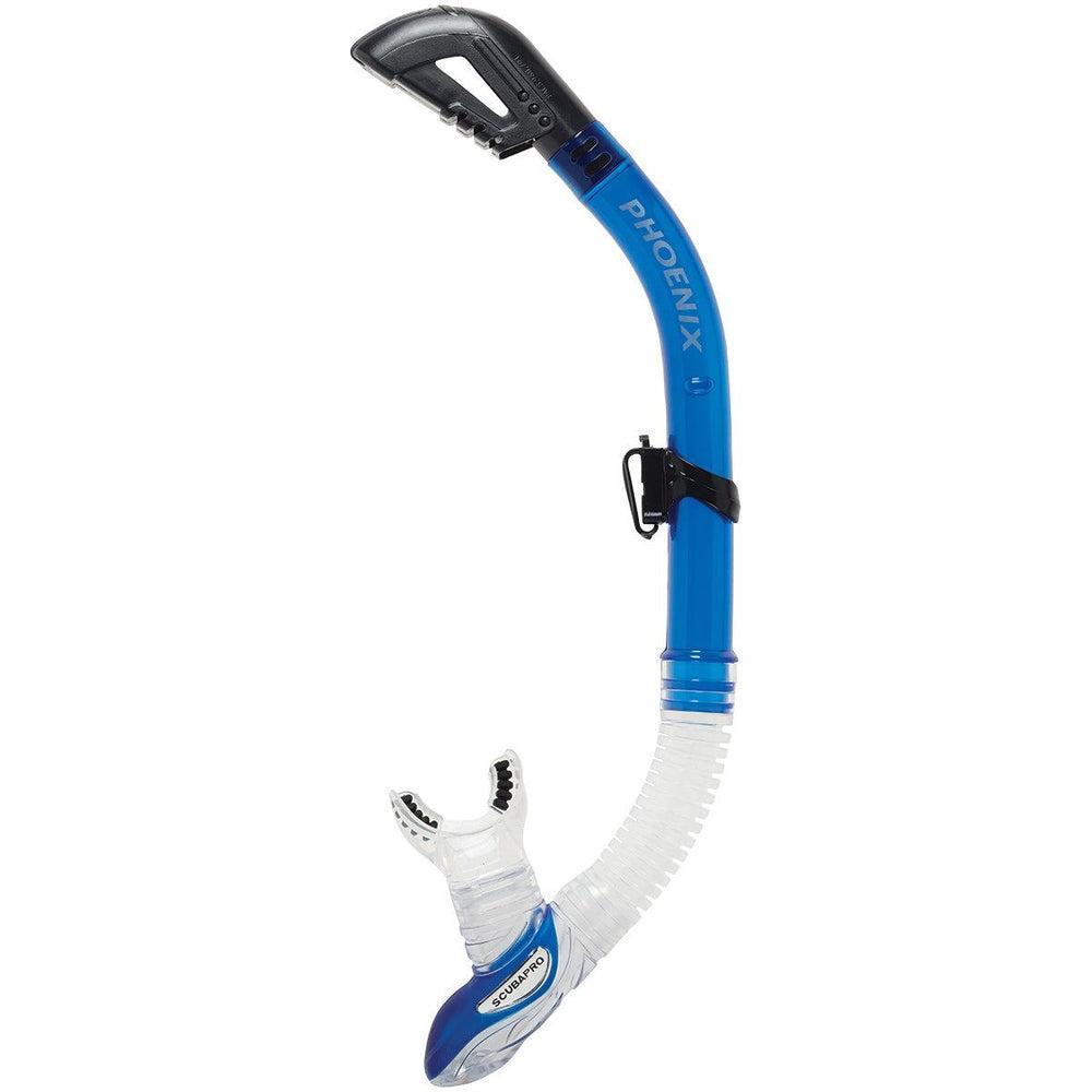 Scubapro Phoenix 2 Dry Scuba Diving Snorkel-Blue