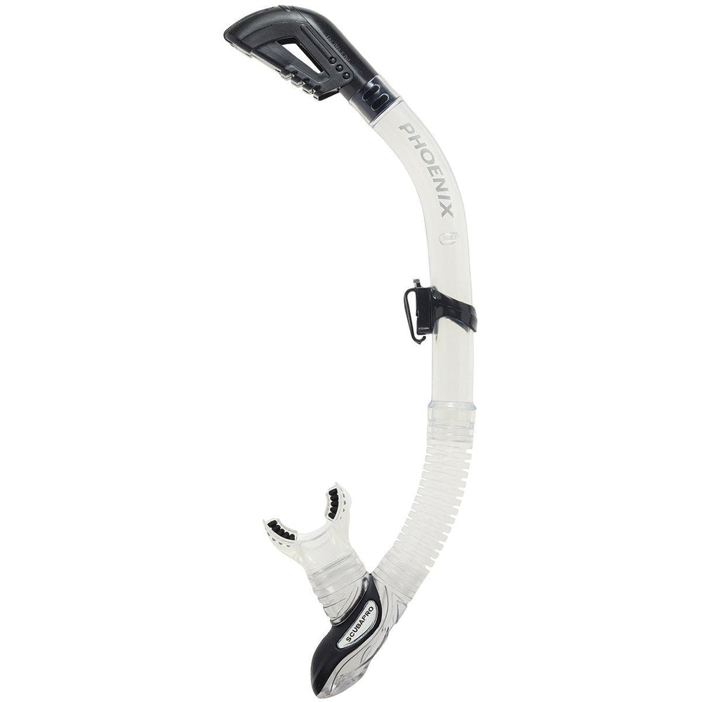 Scubapro Phoenix 2 Dry Scuba Diving Snorkel-Clear