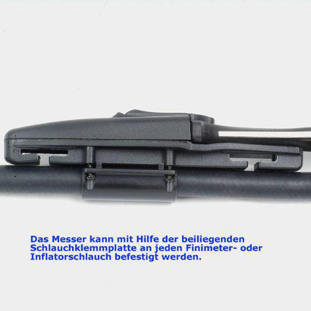 Scubapro White Tip Stainless Steel Tanto Tip Hose/BCD Mount Dive Knife-