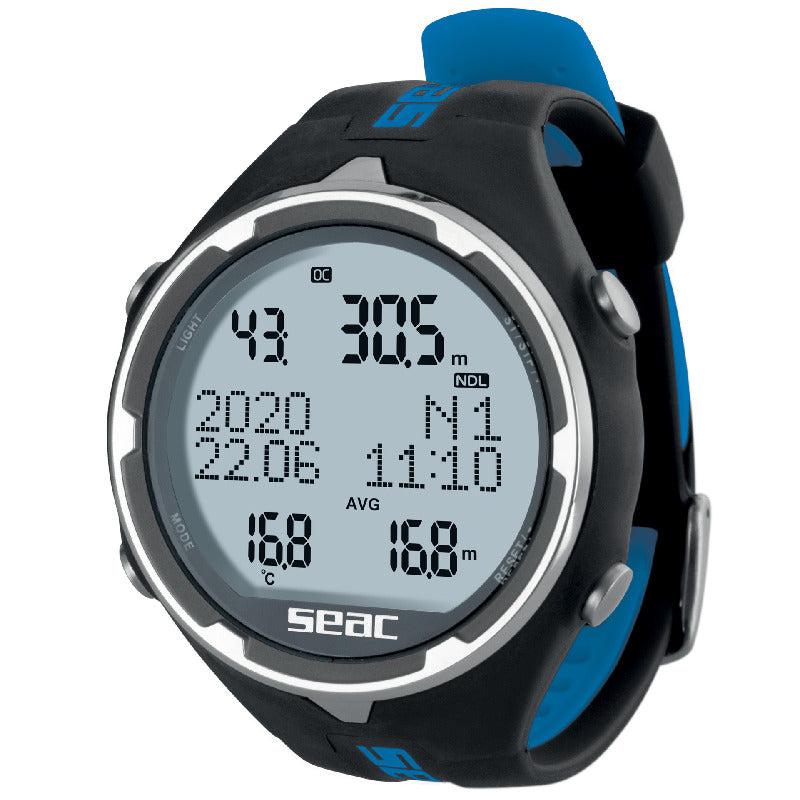 Seac Action Dive Computer-Black/Blue