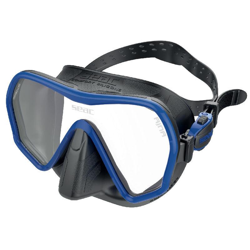Seac Ajna S Frameless Diving Mask-Blue