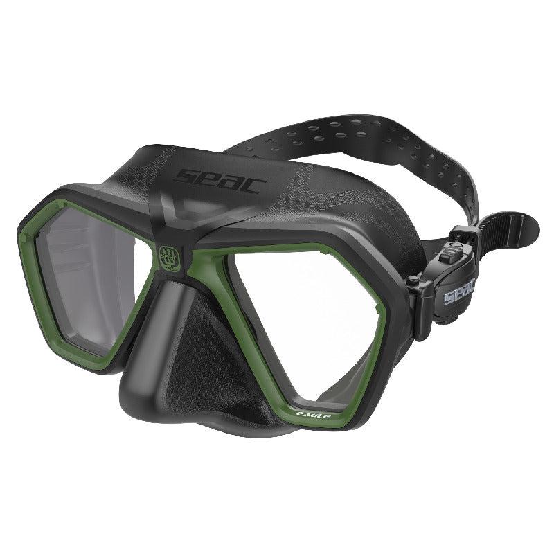 Seac Eagle S Compact Low Volume for Free Diving and Spearfishing-Green Camouflage